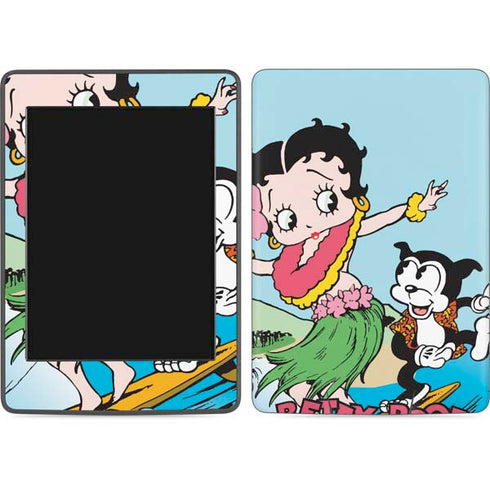 Betty Boop Surfing Amazon Kindle Skin